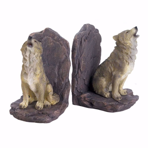 Picture of Howling Wolf Bookends