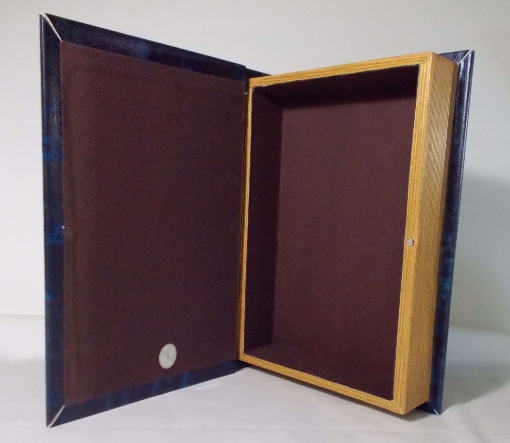 Picture of Decorative Wooden Book Box By Designer Lisa Parker Celtic Wolf The Wild One