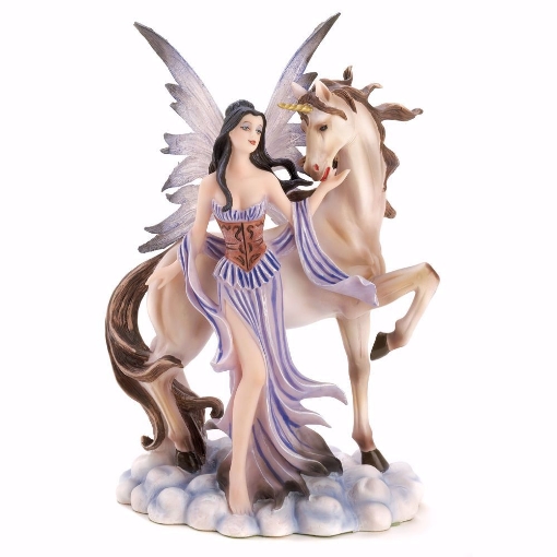 Picture of FAIRY AND UNICORN FIGURINE