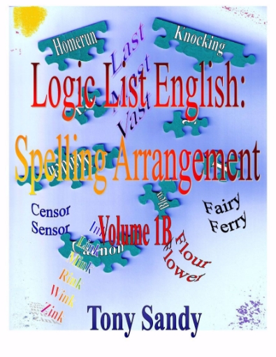 Picture of Logic List English: Spelling Arrangement - Vol 1B