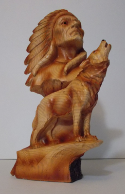 Picture of American Indian Chief and Howling  wolf