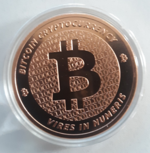 Picture of Bitcoin CryptoCurrency Commemorative (1 oz. Copper Rounds) Coin