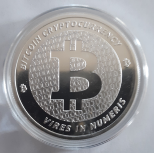 Picture of Bitcoin CryptoCurrency Commemorative (1 oz. Silver Rounds) Coin