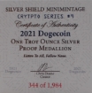 Picture of Dogecoin 1oz Silver Round (MiniMintage Proof Limited Edition) Coin