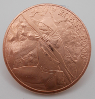 Picture of Medieval Legends Robin Hood (1oz Copper Round) Coin