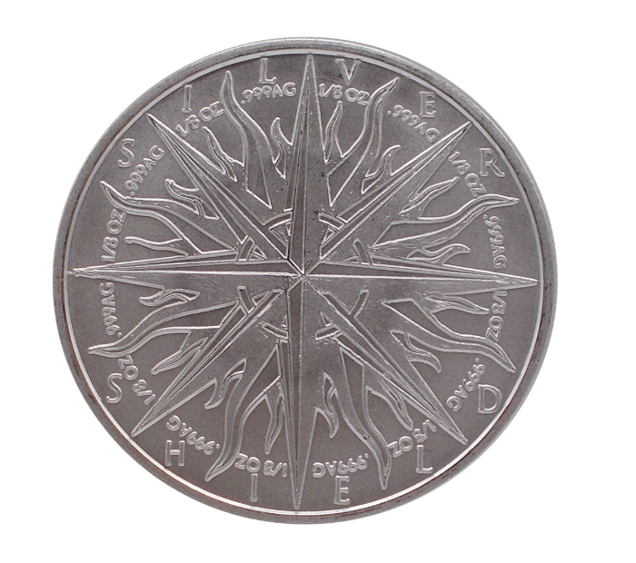 Picture of Pieces of Eight Silver Shield | 1oz  Silver (Round) Coin