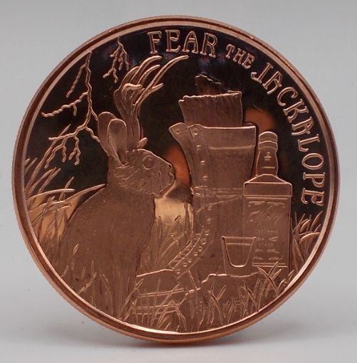 Picture of Fear the Jackalope - 1oz Copper Round (Coin)