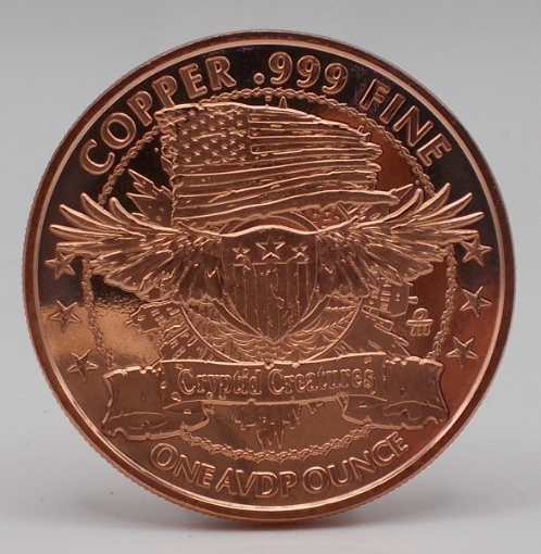 Picture of Abominable Snowman - 1oz Copper Round (Coin)