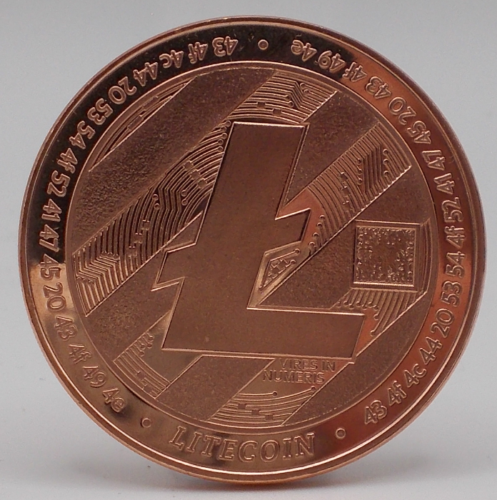 Picture of Litecoin Crypto Commemorative | Blockchain (1 oz Copper Round) Coin