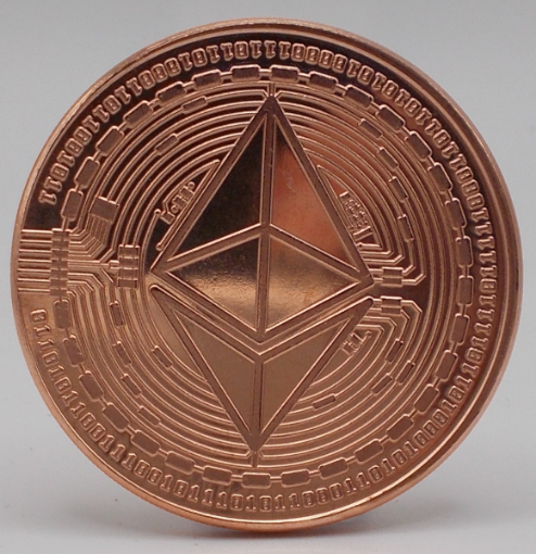 Picture of Ethereum Crypto Commemorative | Blockchain (1 oz Copper Round) Coin