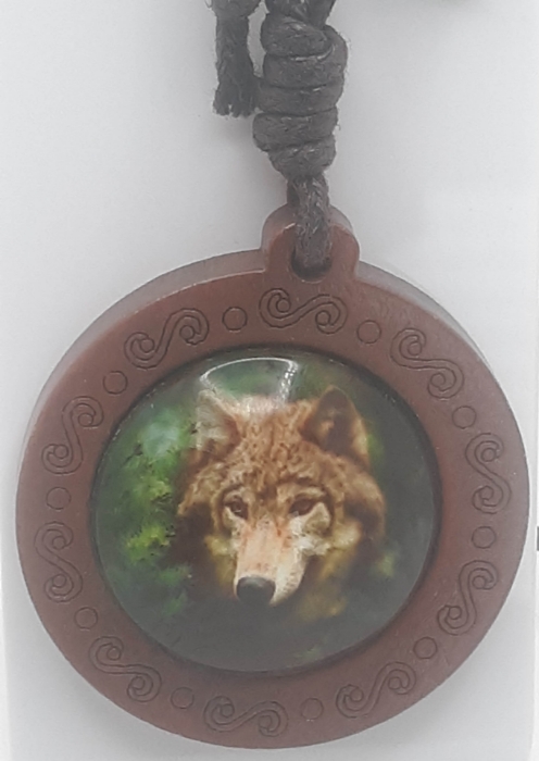 Picture of Wolf Necklace Handmade Rope Chain Pendant Necklaces