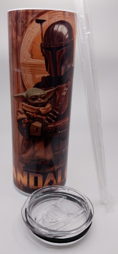 Picture of Mando and Grogu (Star Wars The Mandalorian Tumbler)