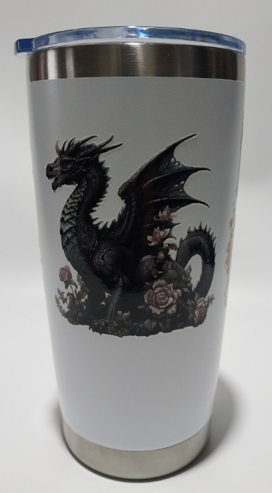 Picture of Dragon Black with Roses