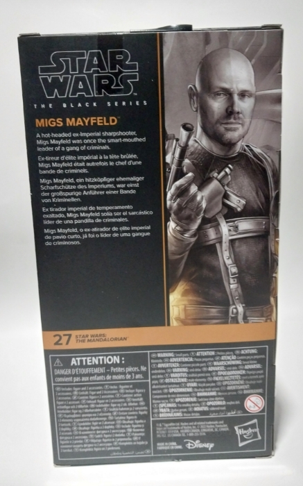 Picture of Migs Mayfeld |Star Wars The Black Series 6 Inch Action Figure Box Art