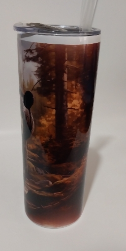 Picture of Black Bear in woods (Tumbler)