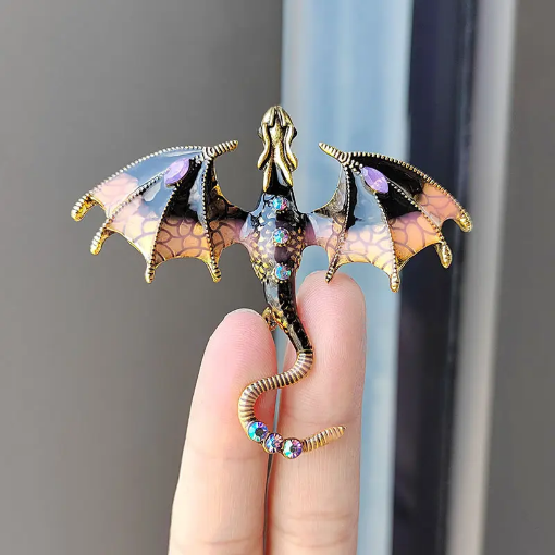 Picture of Dragon Pendant (Black Yellow Orange)