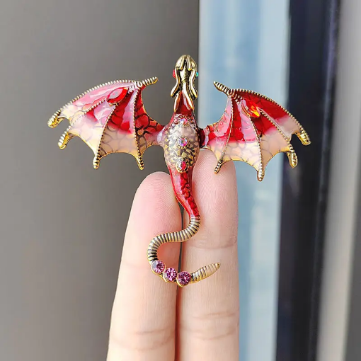 Picture of Dragon Pendant (Red Yellow)